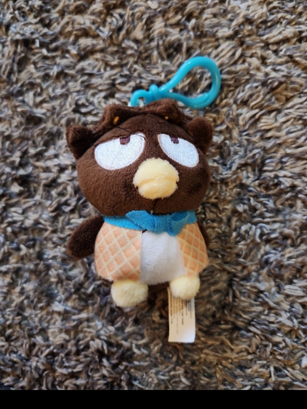 Badtz Maru Hello Kitty Sanrio Plush Keychain ice cream friends sprinkles